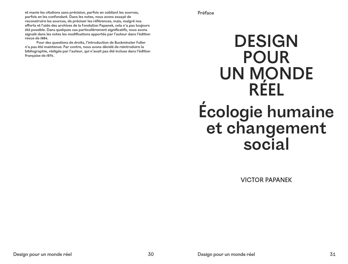 Victor Papanek - Design pour un monde réel
