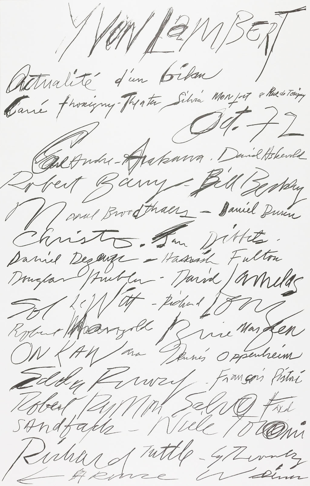 Cy Twombly - Actualité d'un bilan print (1972)