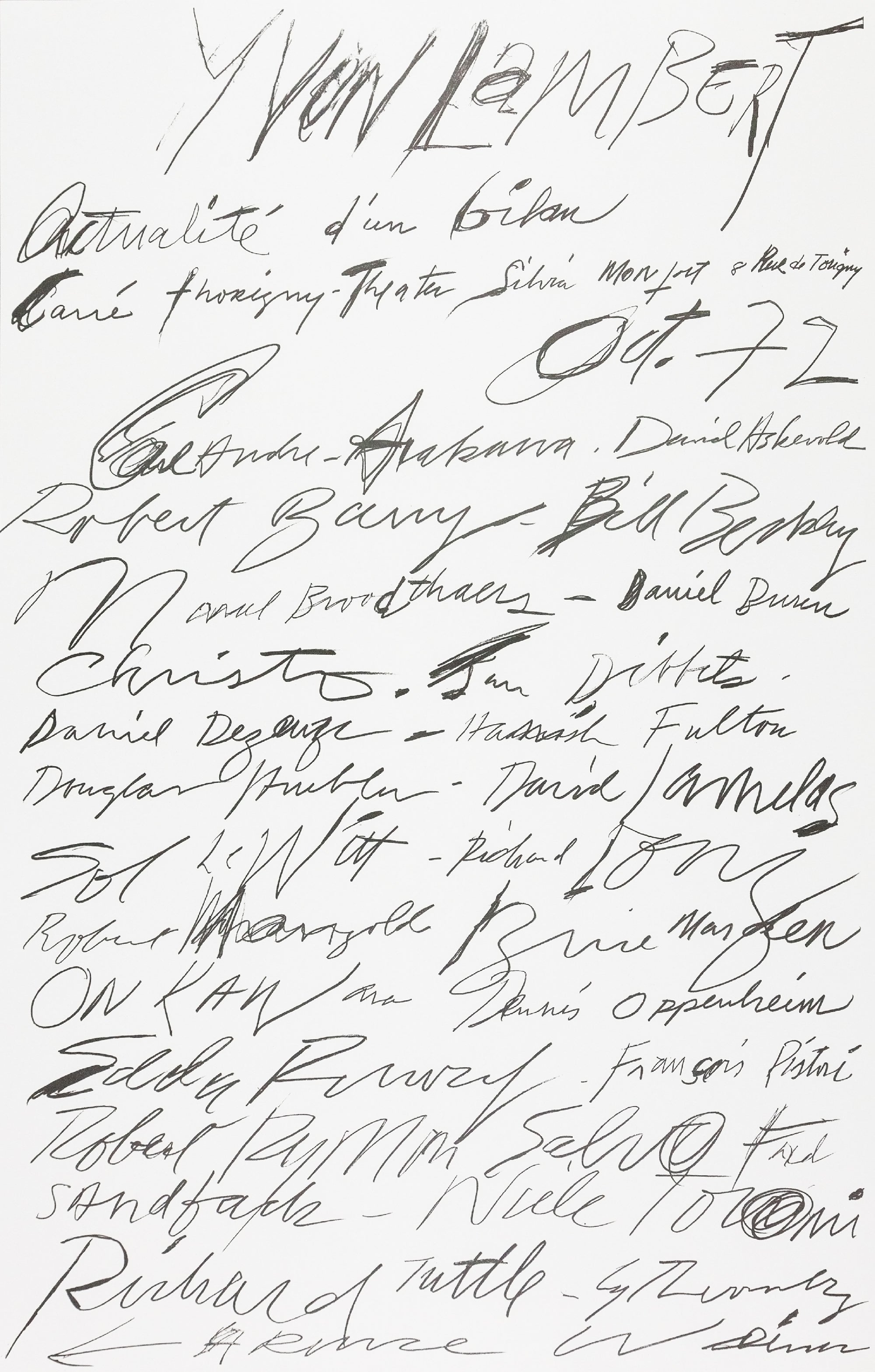 Cy Twombly - Actualité d'un bilan print (1972)