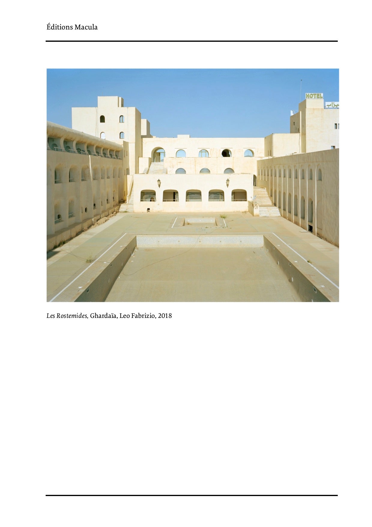 Fernand Pouillon et l’Algérie Bâtir à hauteur d‘hommes