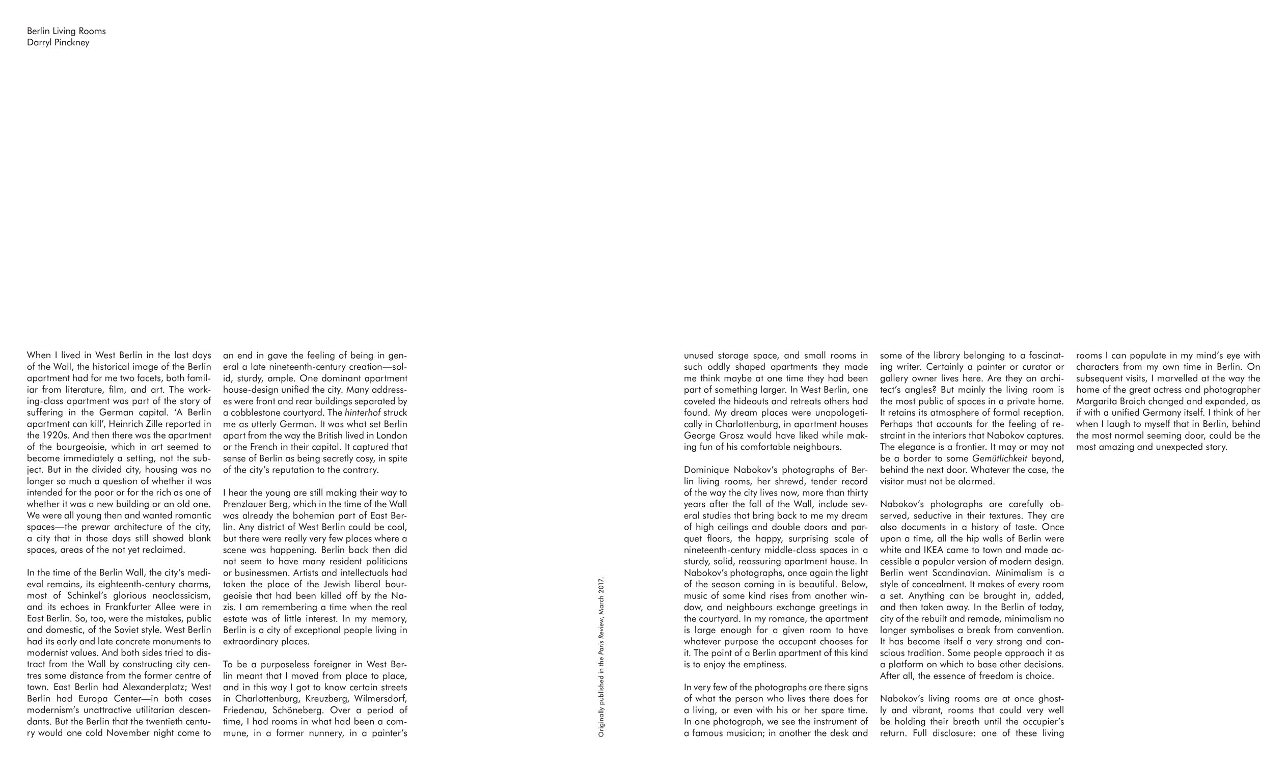 Dominique Nabokov - Berlin Living Rooms
