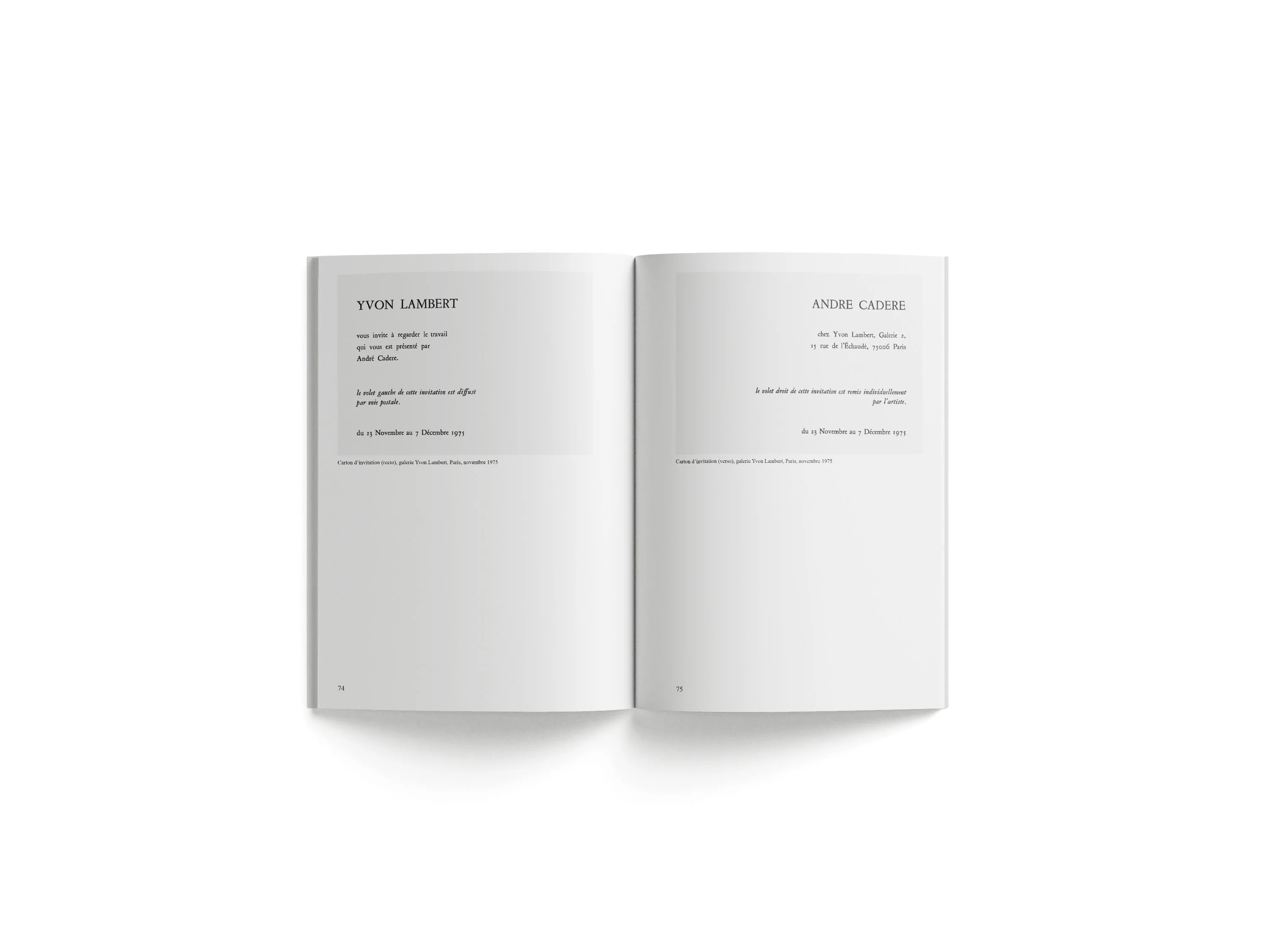 André Cadere - Lettres sur un travail