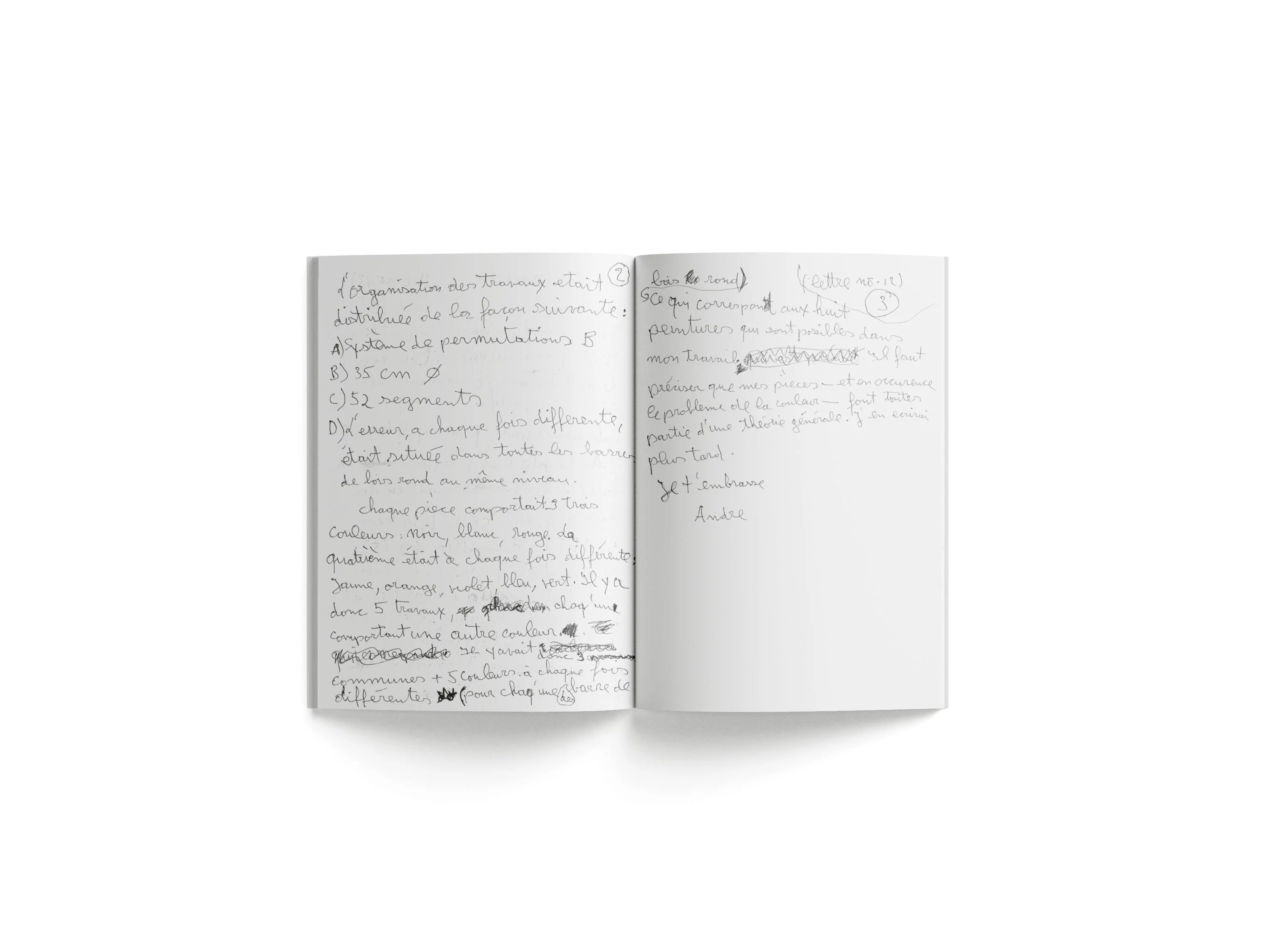 André Cadere - Lettres sur un travail