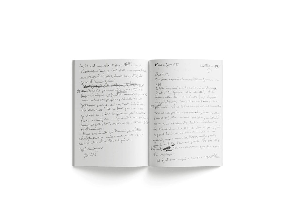 André Cadere - Lettres sur un travail