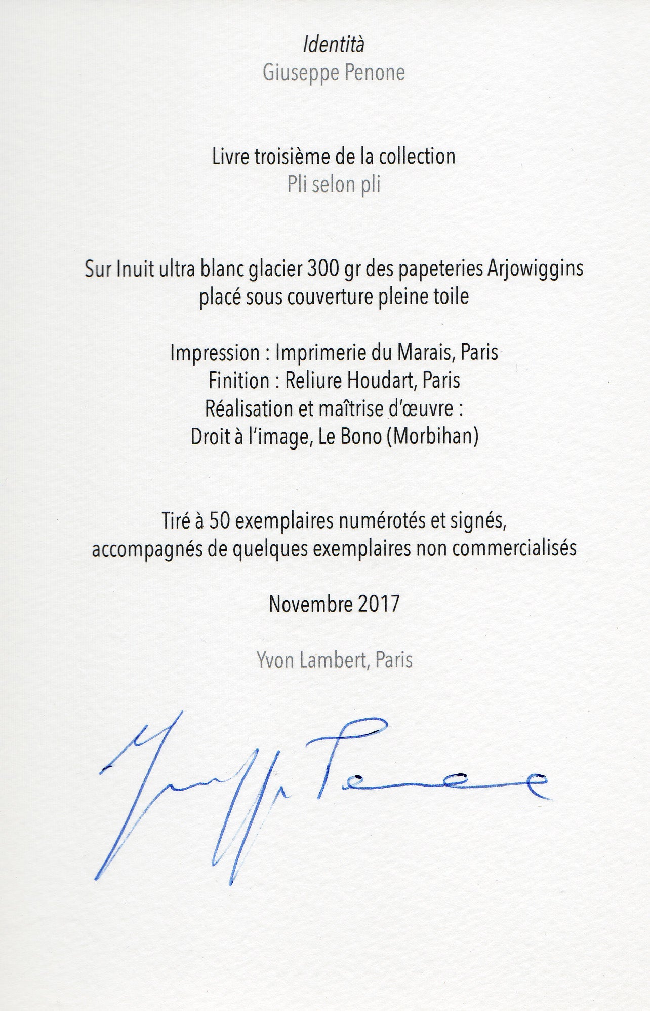 Giuseppe Penone - Identità