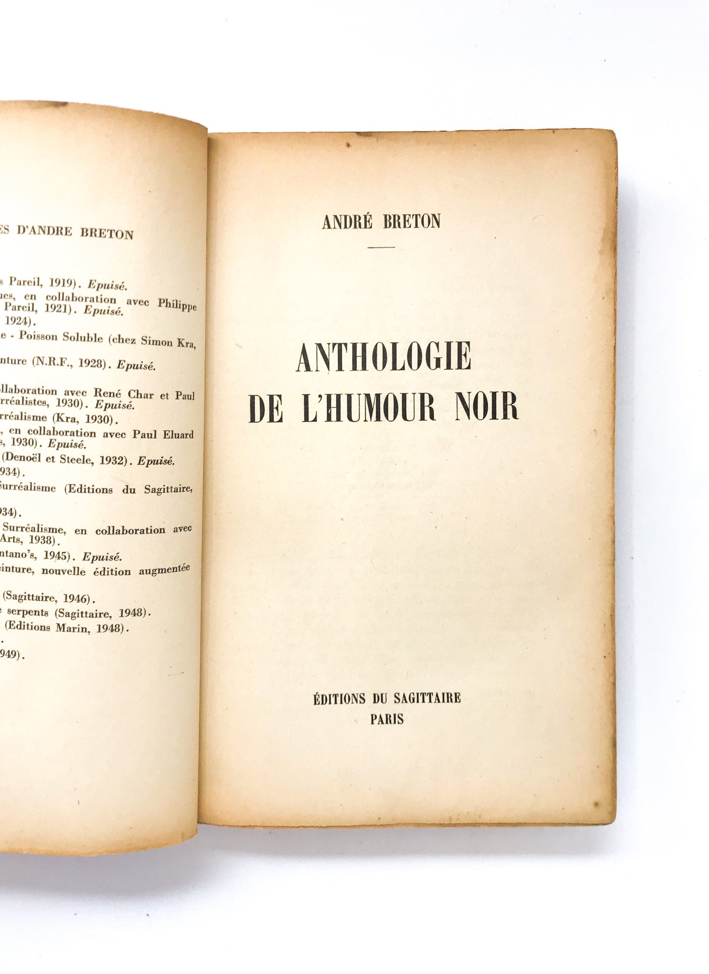 André Breton - Anthologie de l'humour noir