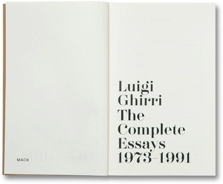 Luigi Ghirri - The Complete Essays 1973-1991