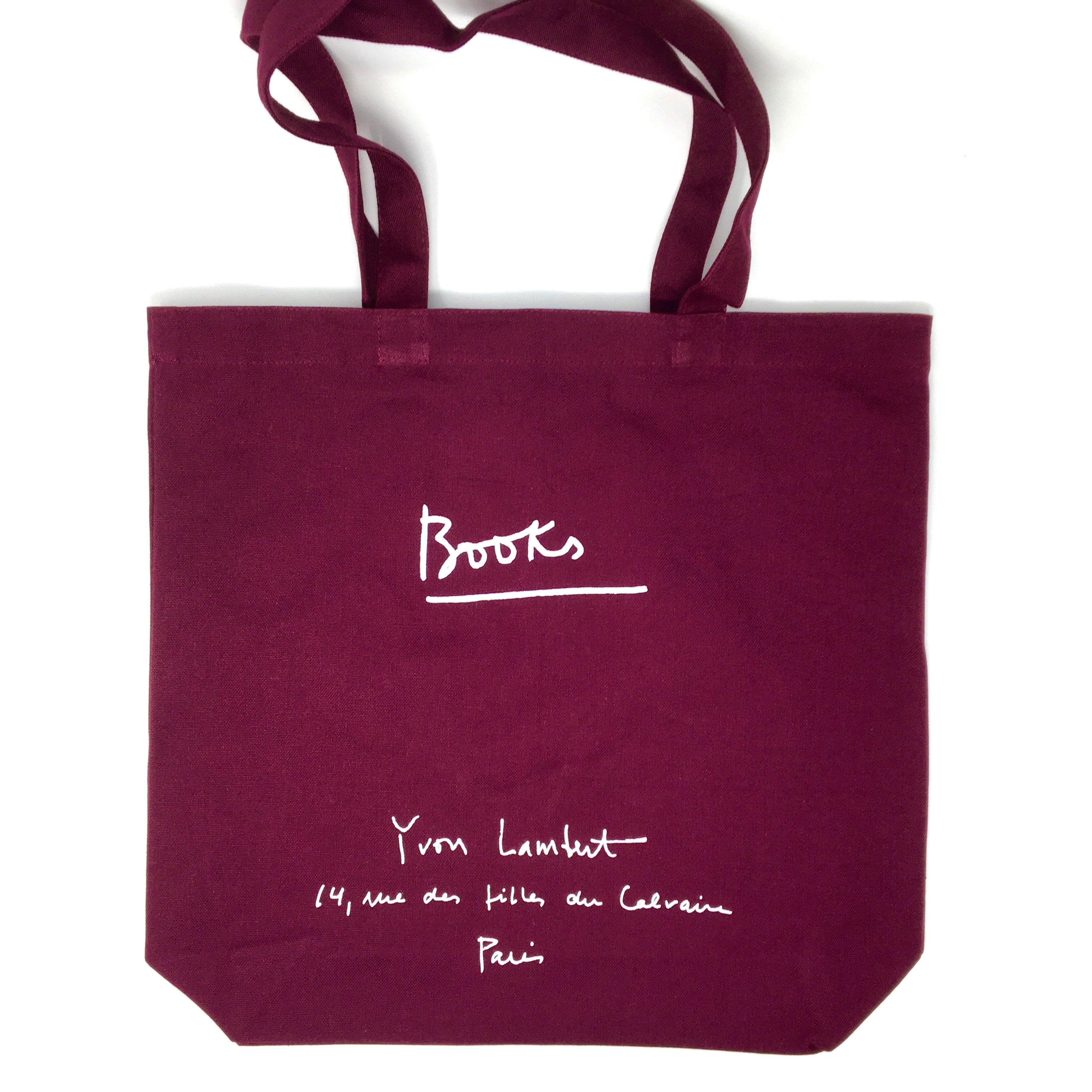 Yvon Lambert Tote Bag - Burgundy