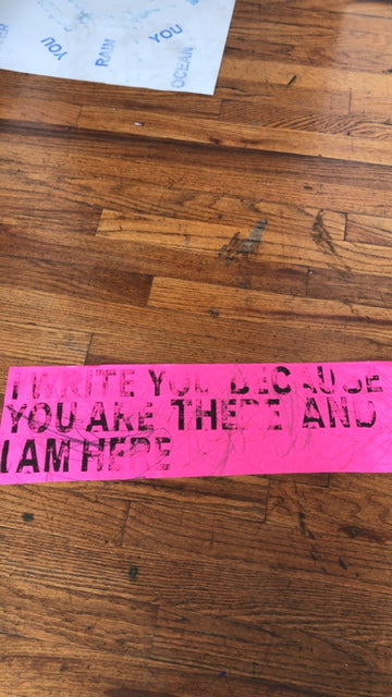 David Horvitz - I write you because you are there and I am here