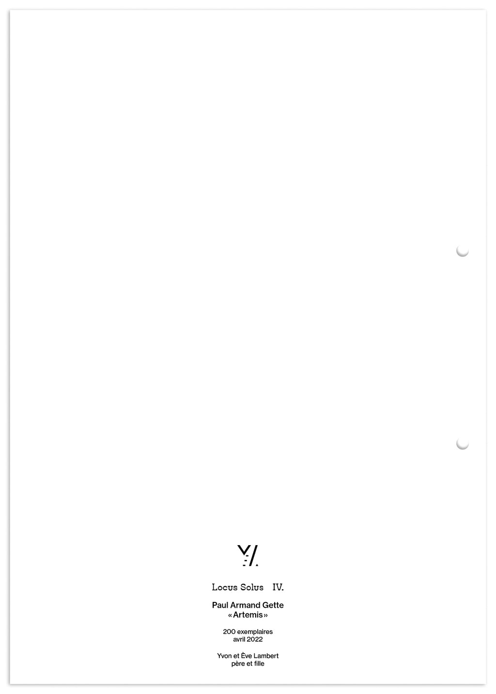 Lieu Solus IV. -Paul Armand Gette