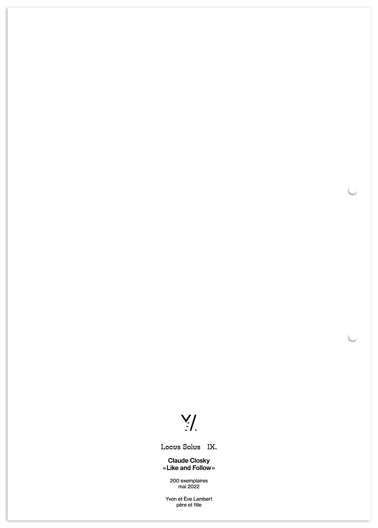 Locus Solus IX. - Claude Closky