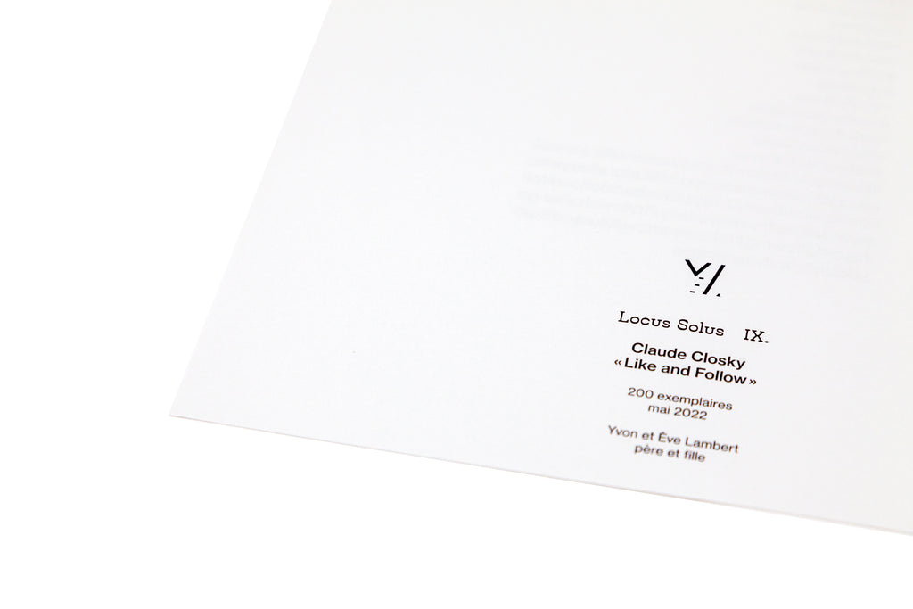 Locus Solus IX. - Claude Closky