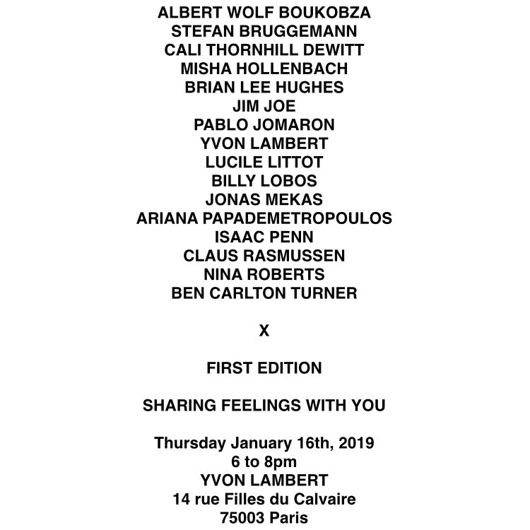 First Edition - Sharing Feelings with you