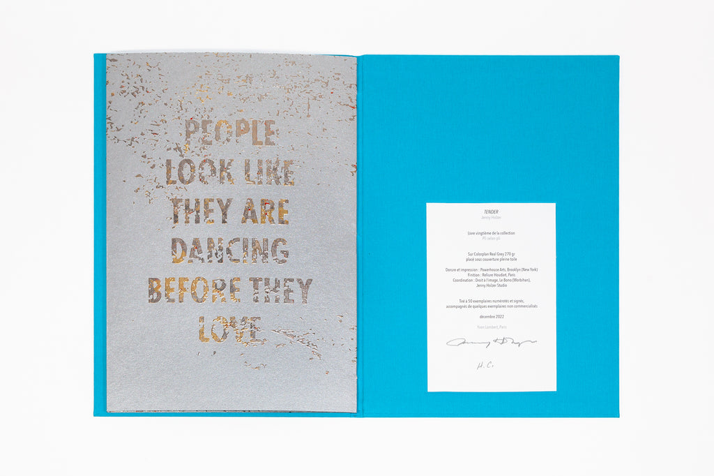 Jenny Holzer - Tender