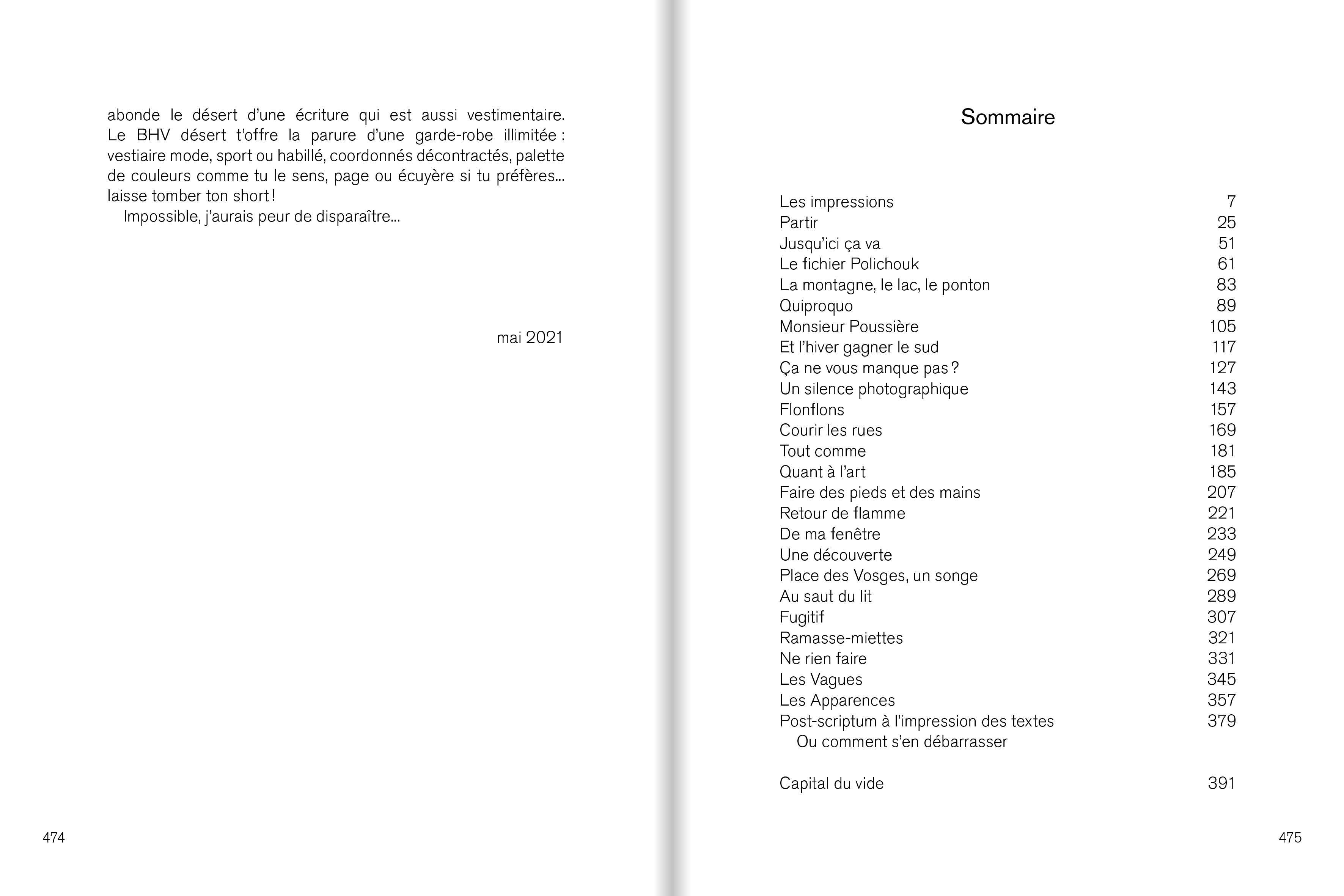 René Denizot - Les impressions suivi de Capital du vide