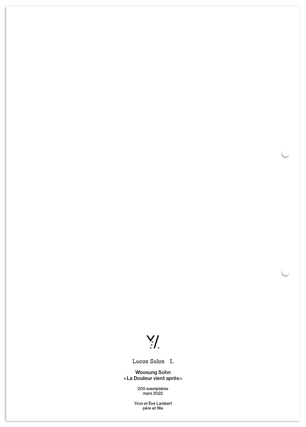 Locus Solus I. - Woosung Sohn