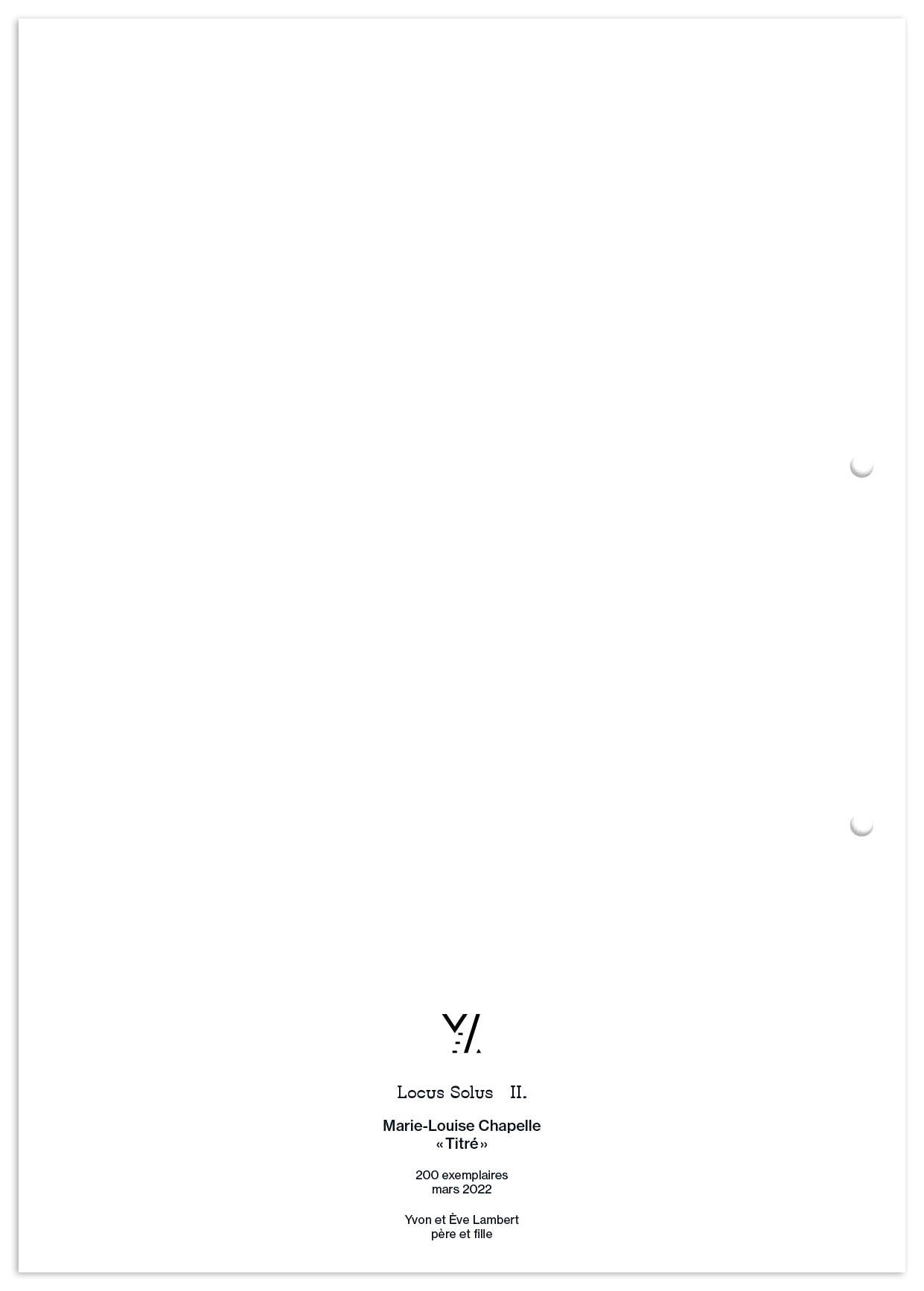 Locus Solus II. - Marie-Louise Chapelle