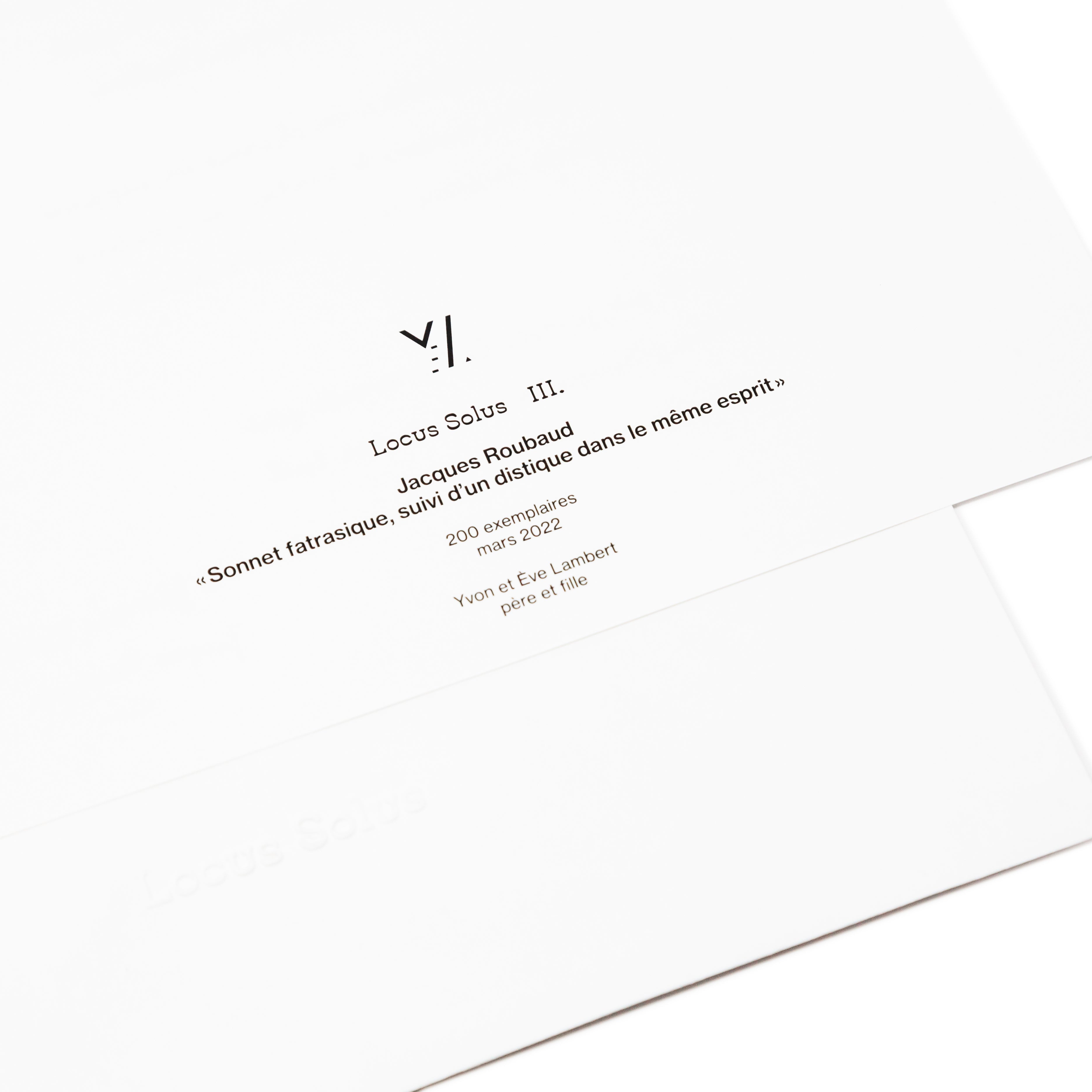 Locus Solus III. - Jacques Roubaud