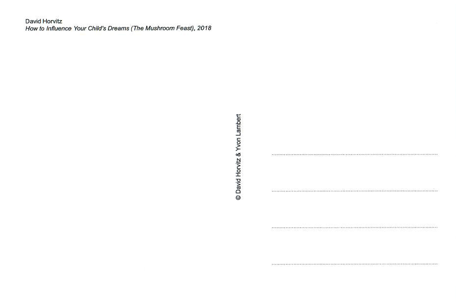 David Horvitz - How to influence your child's dreams (The Mushroom Feast)