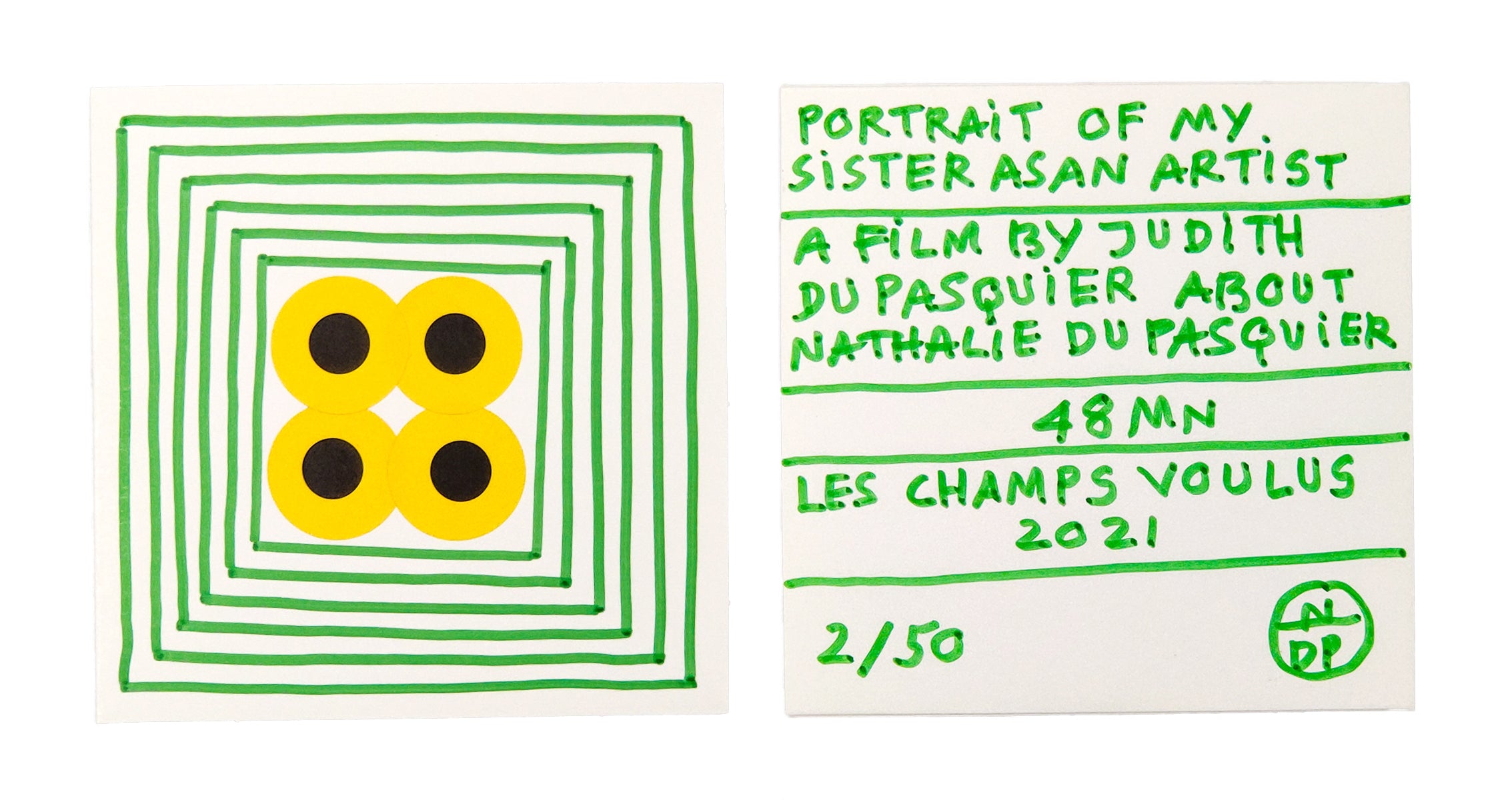 Judith Du Pasquier - Portrait of my sister as an artist (DVD)