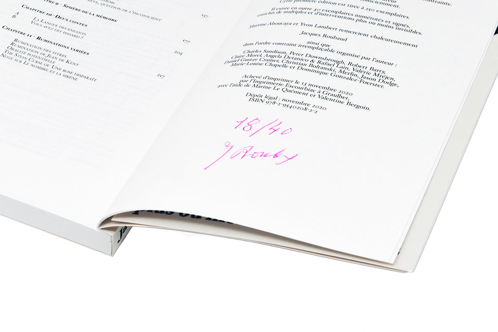 Jacques Roubaud - CO VA RU - Vol.1 + Vol.2 (Édition Limitée)