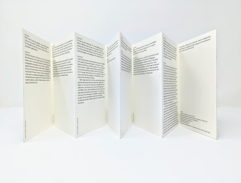 David Horvitz - The Distance of a Day