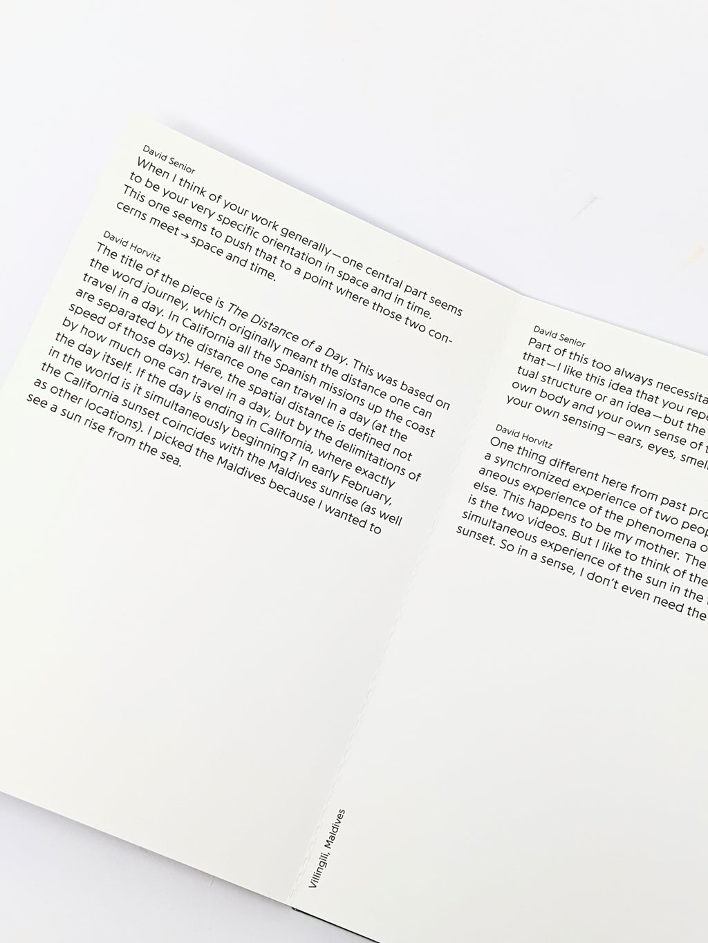 David Horvitz - The Distance of a Day