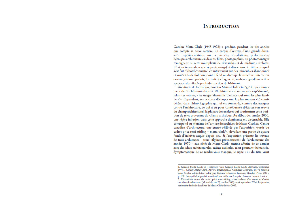 Roula Matar - L'architecture selon Gordon Matta-Clark