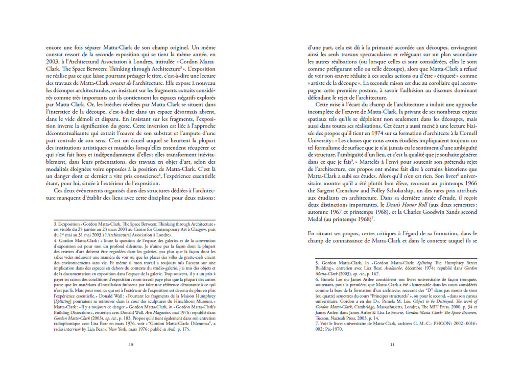 Roula Matar - L'architecture selon Gordon Matta-Clark