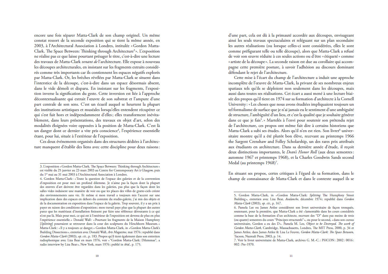 Roula Matar - L'architecture selon Gordon Matta-Clark