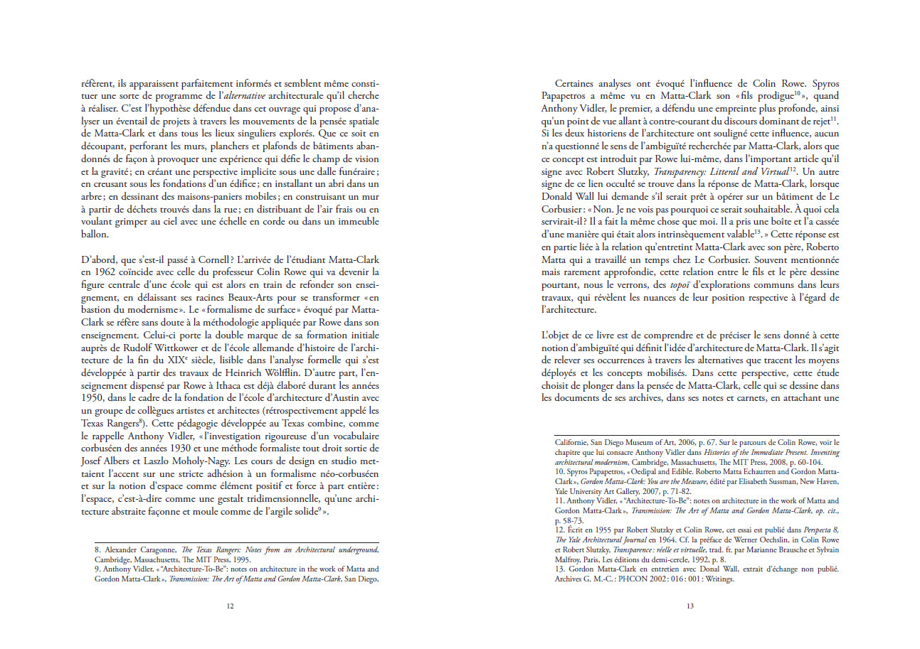 Roula Matar - L'architecture selon Gordon Matta-Clark