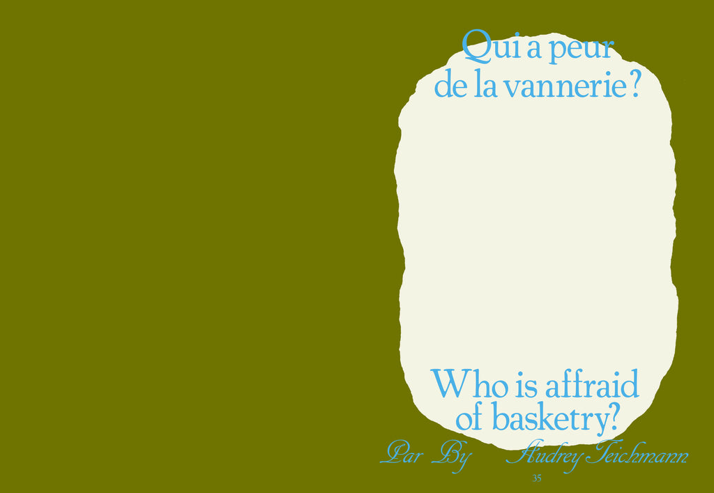 Tools - N°2 Le tissage / To Weave