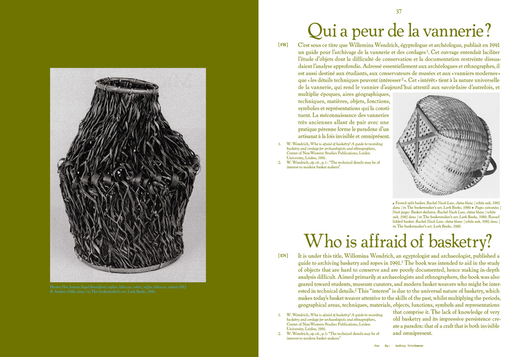 Tools - N°2 Le tissage / To Weave