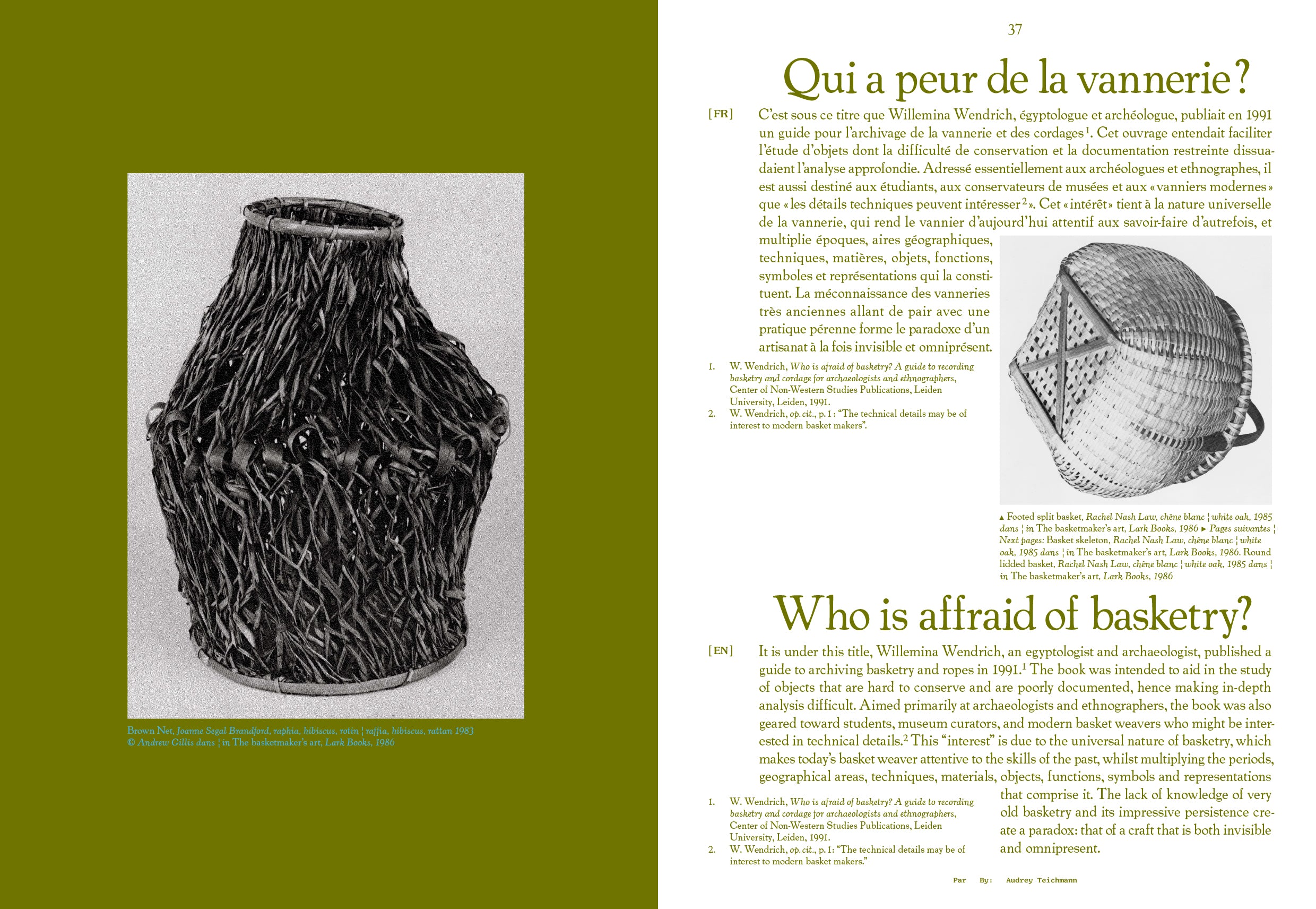 Tools - N°2 Le tissage / To Weave