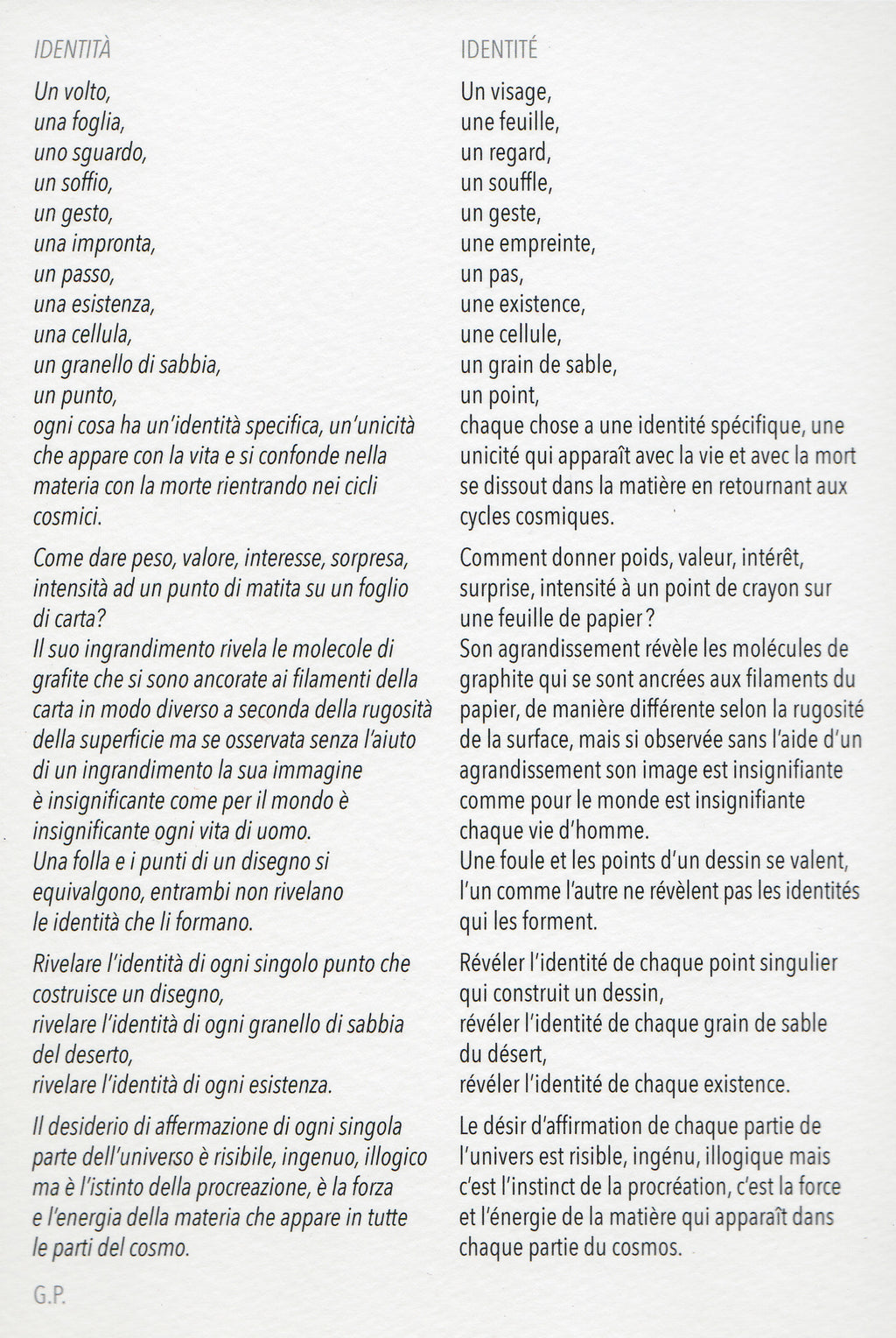 Giuseppe Penone - Identità