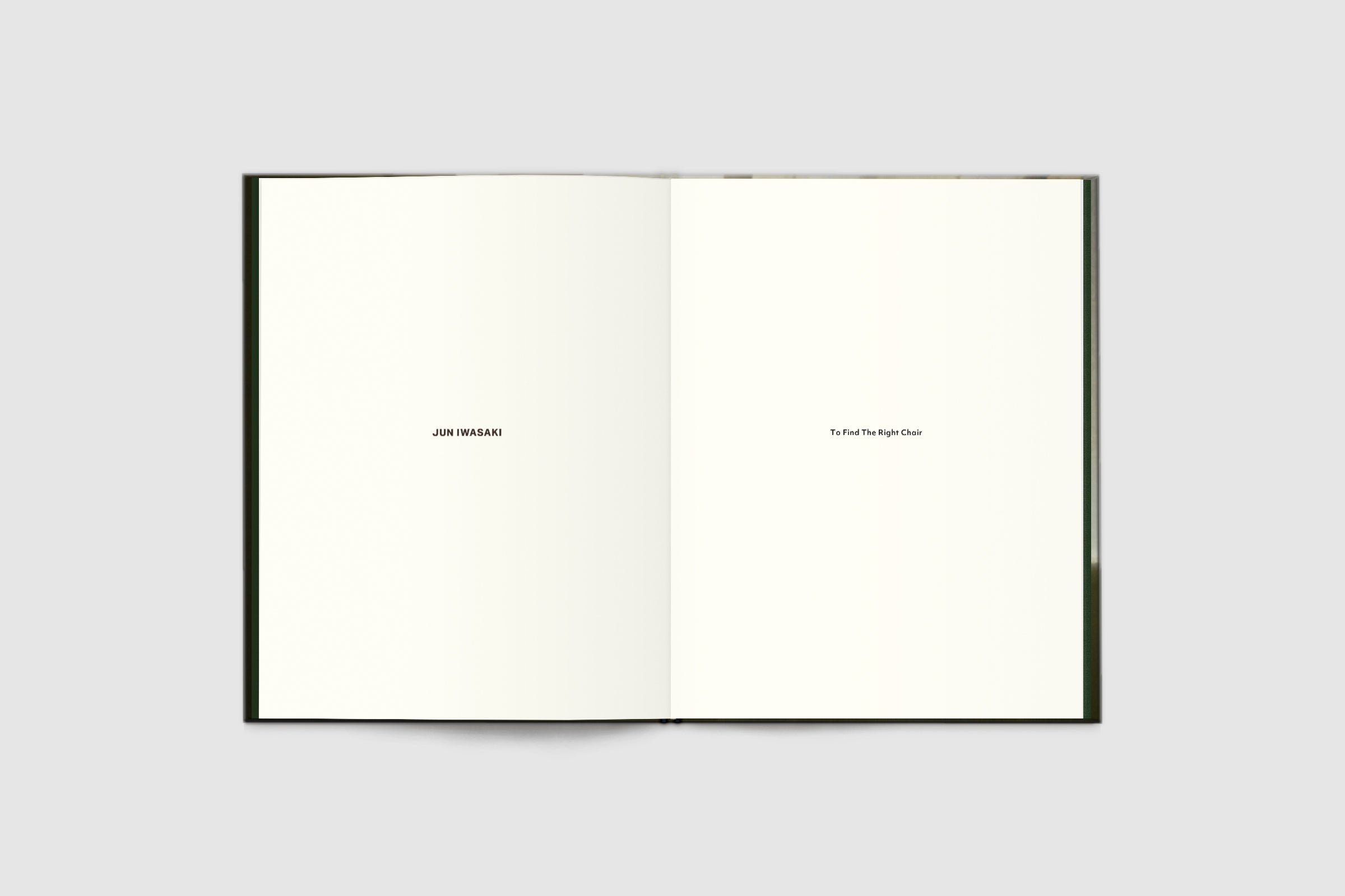 Jun Iwasaki - To Find The Right Chair