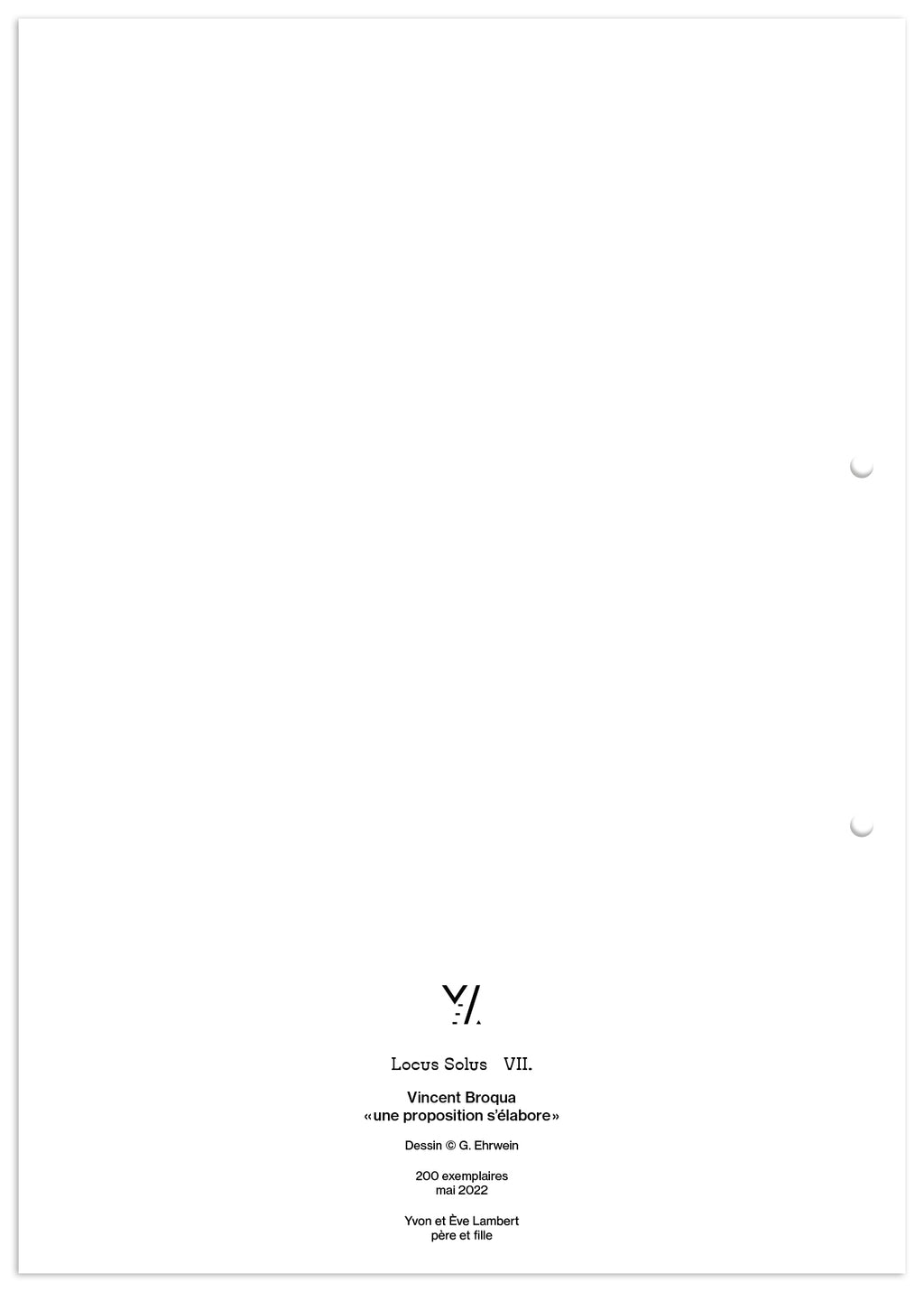 Locus Solus VII. - Vincent Broqua