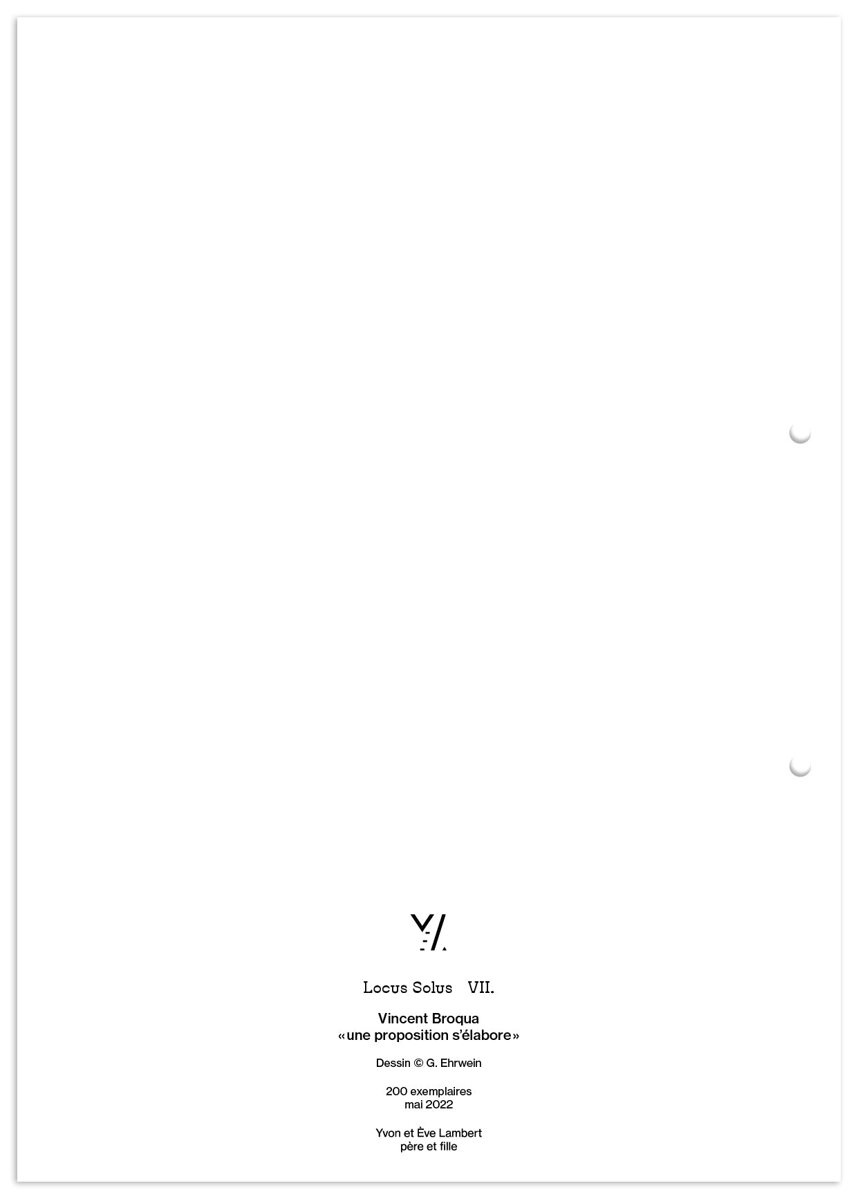 Locus Solus VII. - Vincent Broqua