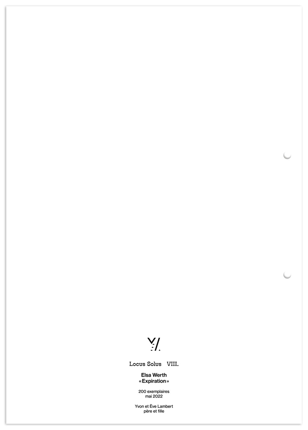 Locus Solus VIII. - Elsa Werth