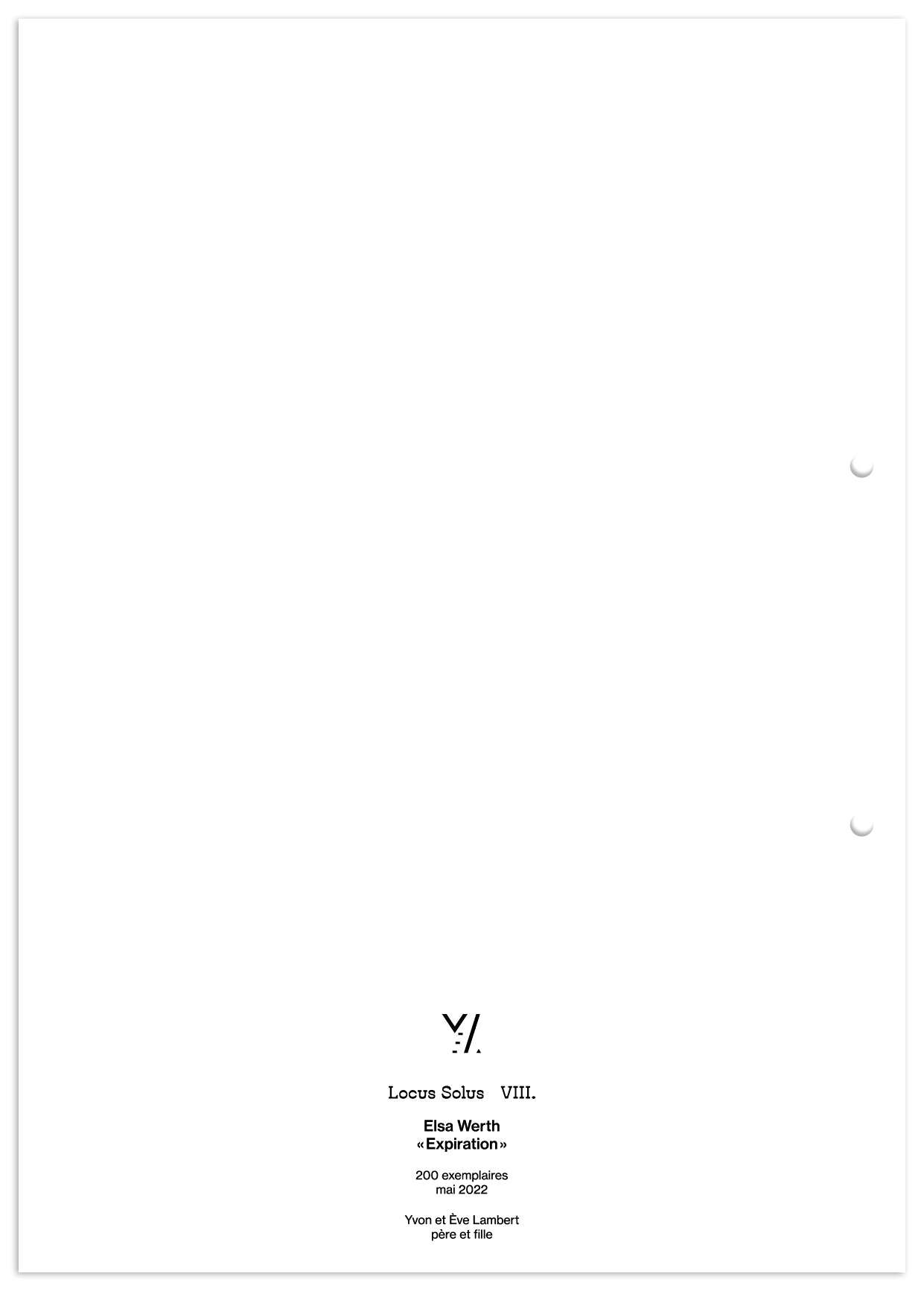 Locus Solus VIII. - Elsa Werth