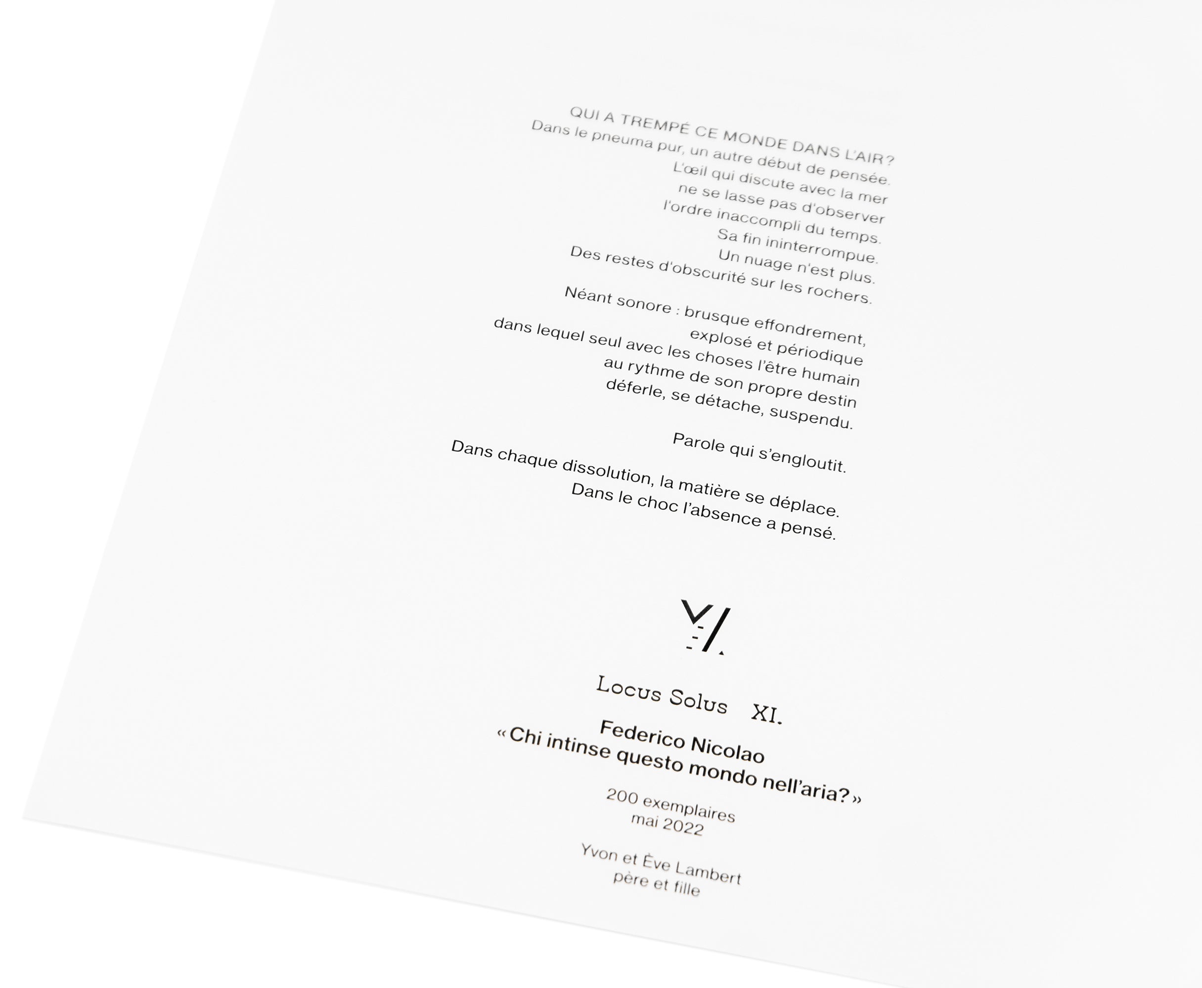Locus Solus XI. - Federico Nicolao