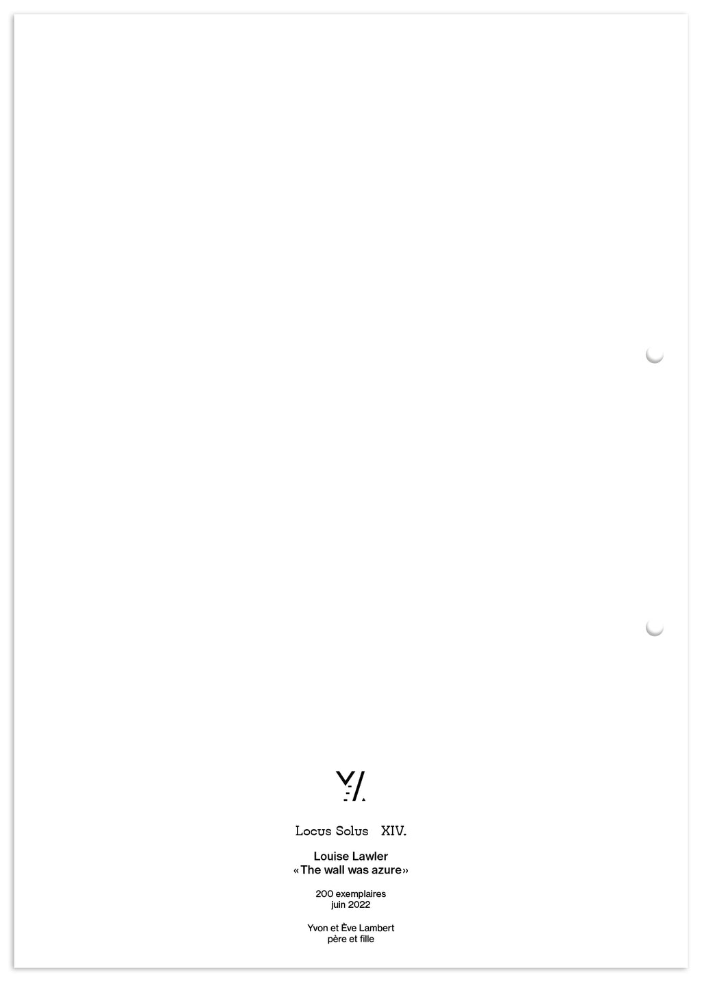 Locus Solus XIV. - Louise Lawler