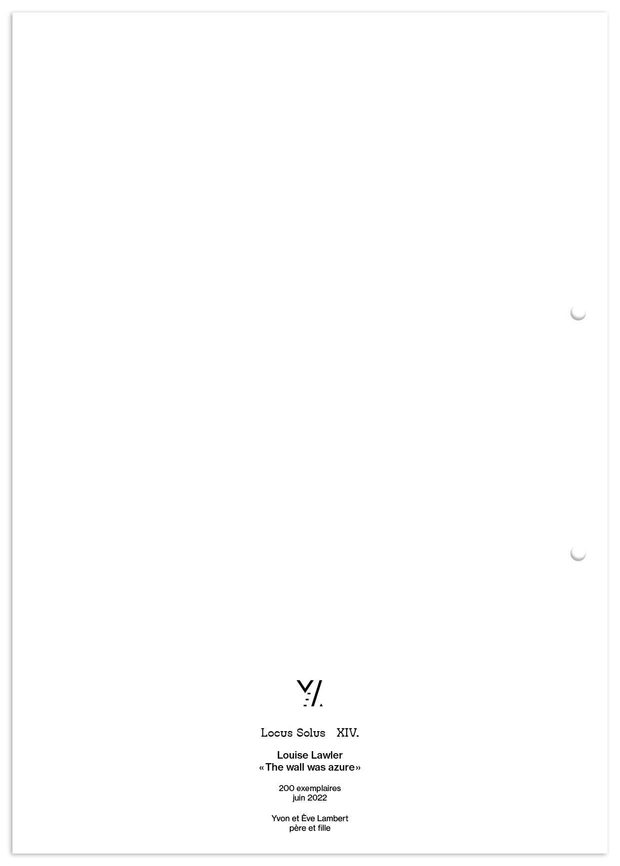 Locus Solus XIV. - Louise Lawler
