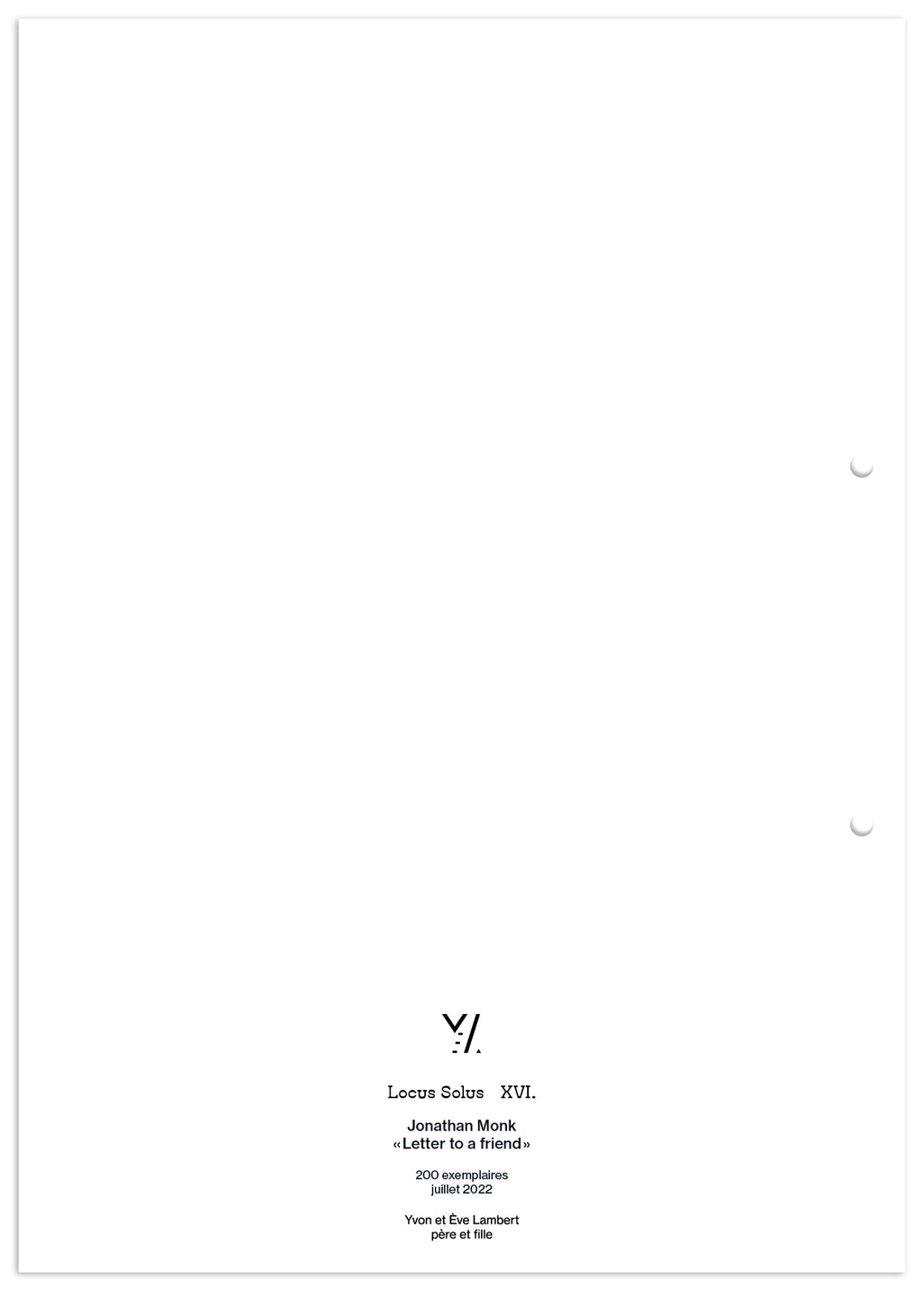 Locus Solus XVI. - Jonathan Monk