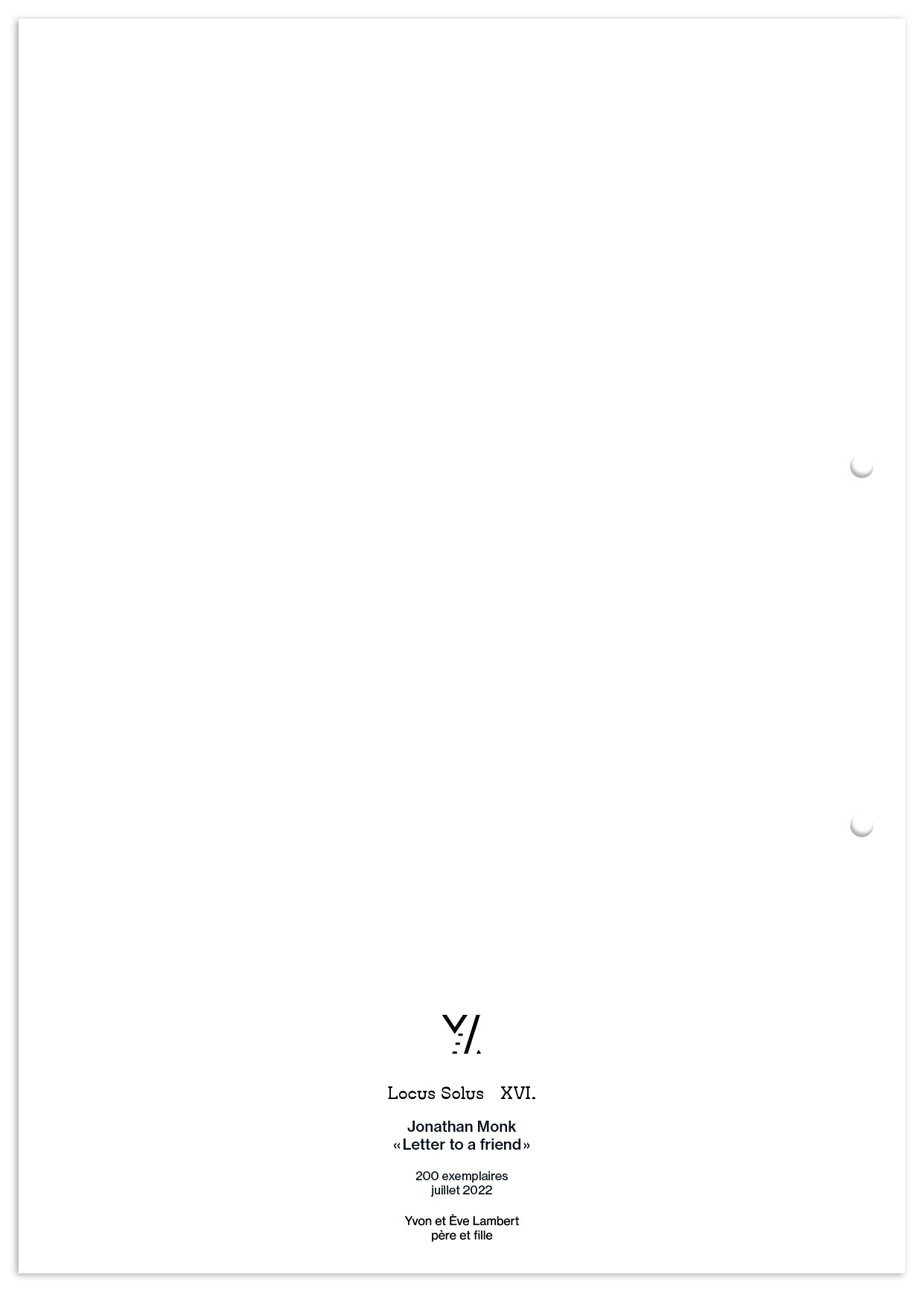 Locus Solus XVI. - Jonathan Monk