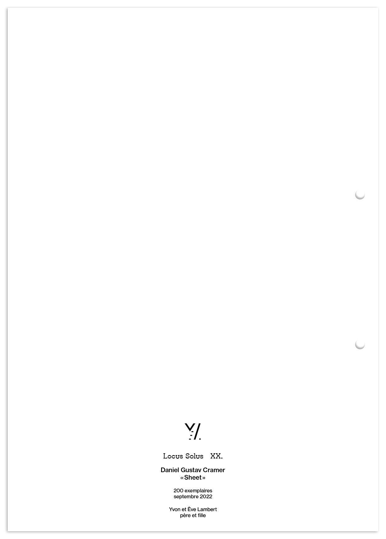 Locus Solus XX. - Daniel Gustav Cramer