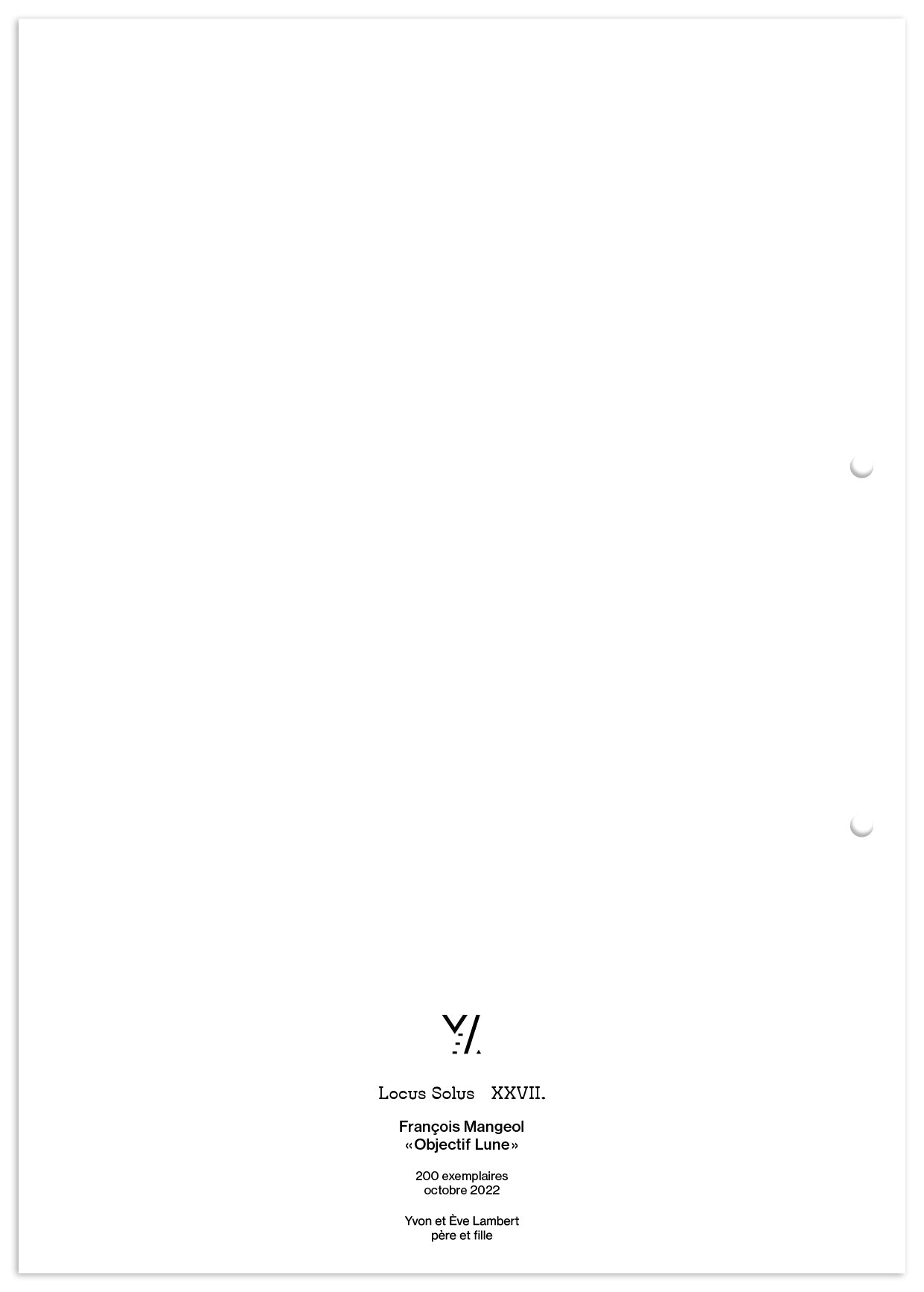 Locus Solus XXVII. - François Mangeol