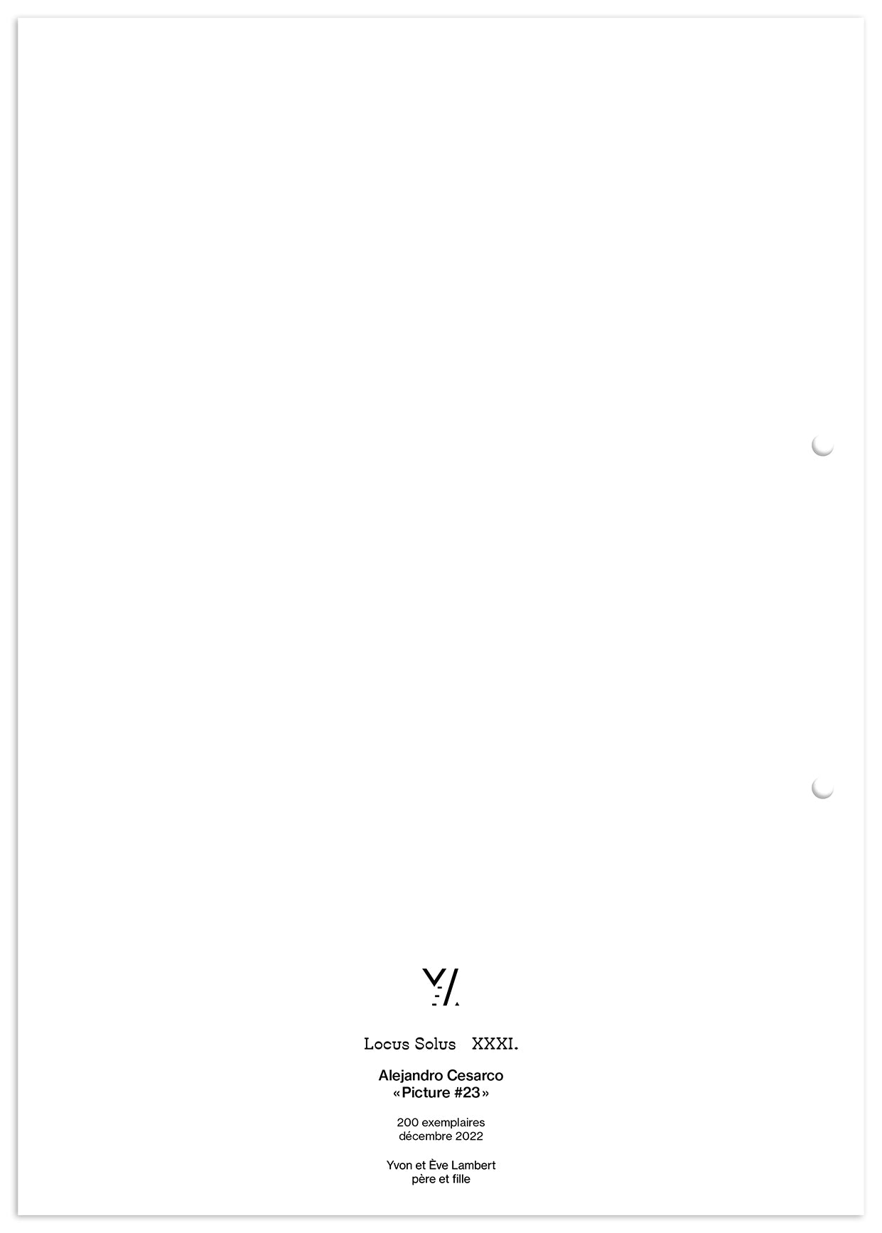 Locus Solus XXXI. - Alejandro Cesarco