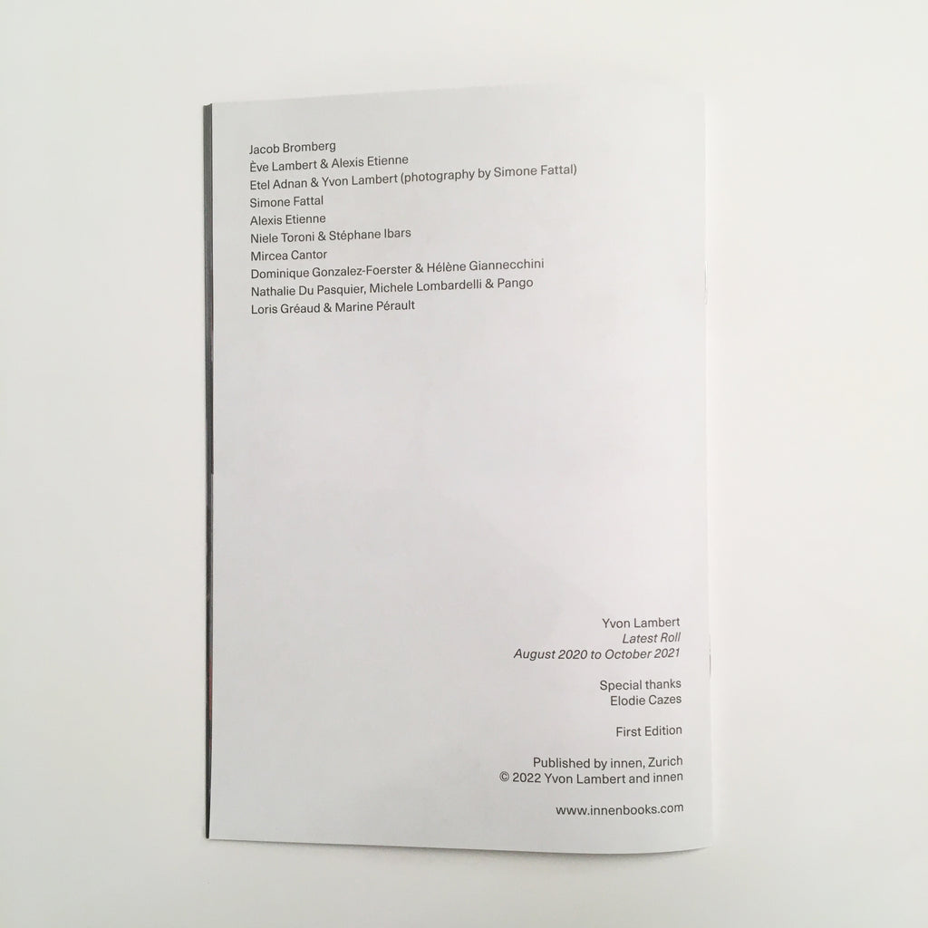 Yvon Lambert - Latest Roll