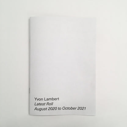 Yvon Lambert - Latest Roll